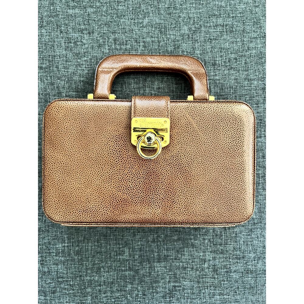 Giorgio Beverly Hills Pebbled Leather Clutch with Key Ring